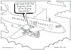 Keep Flying - Office Guy Cartoons