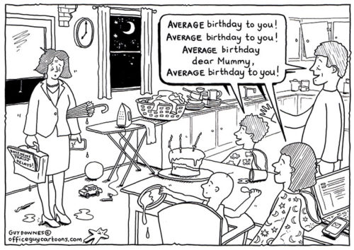 Average Birthday - Office Guy Cartoons