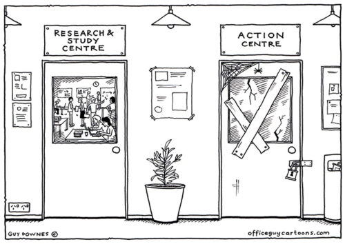 Action Centre - Office Guy Cartoons